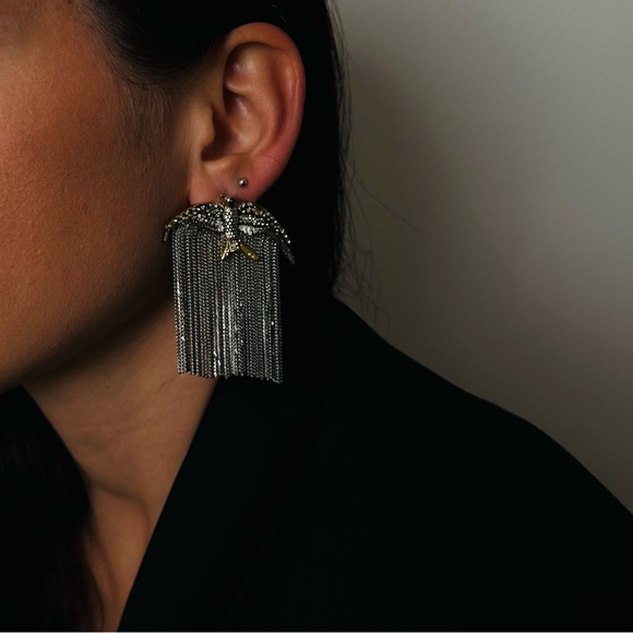 New Sparrow Dangle Earrings Bird Gold Silver Boho - Picture 5 of 8